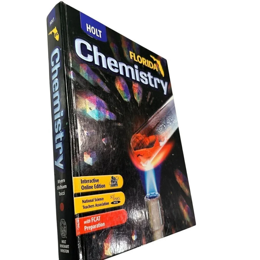 Holt Florida Chemistry Hardcover Textbook FCAT Prep Interactive Online Edition
